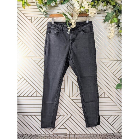 V 1969 Women's  Italia Abbigliamento Sportivo SRL Skinny Jeans Black Size 30/10 - Picture 1 of 10